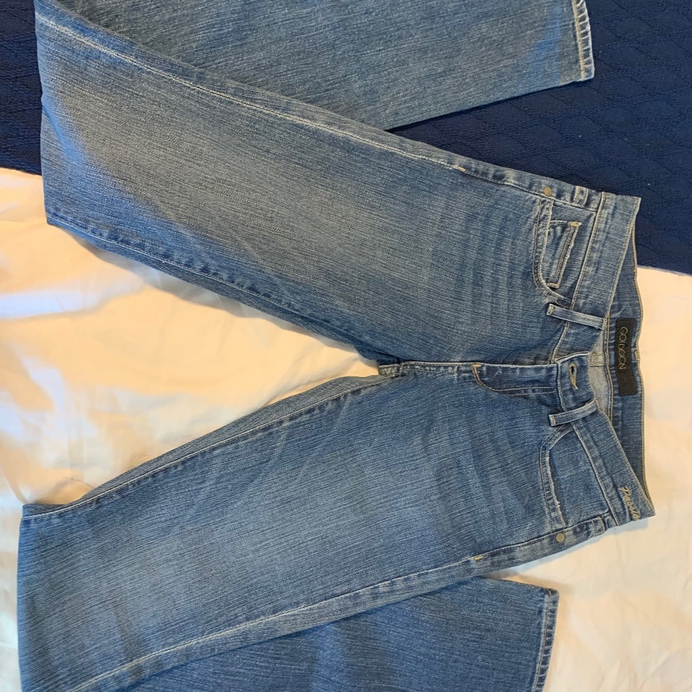 Gold sign jeans